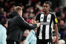 Eddie Howe: Others at Newcastle dealing with whether Alexander Isak faces fine