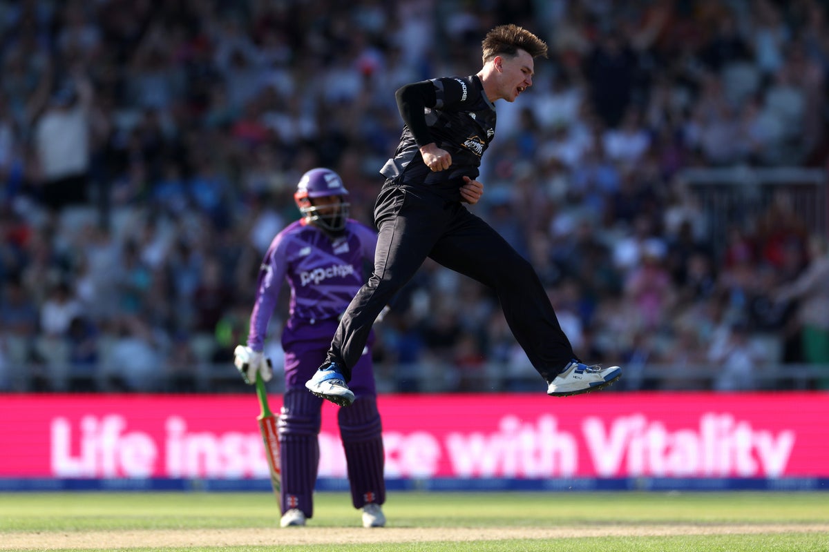 Sonny Baker celebrates England call-up with Hundred hat-trick