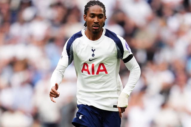 Djed Spence helped Tottenham begin the new Premier League season with a 3-0 win over Burnley (Adam Davy/PA)