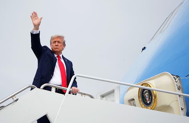 <p>Donald Trump departs Anchorage, Alaska, after meeting with Russian president Vladimir Putin. Trump is now set to meet with Ukraine and world leaders in the White House. </p>