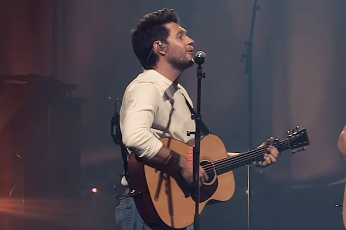 Niall Horan tells fans he ‘loves them’ during surprise appearance at Shawn Mendes show