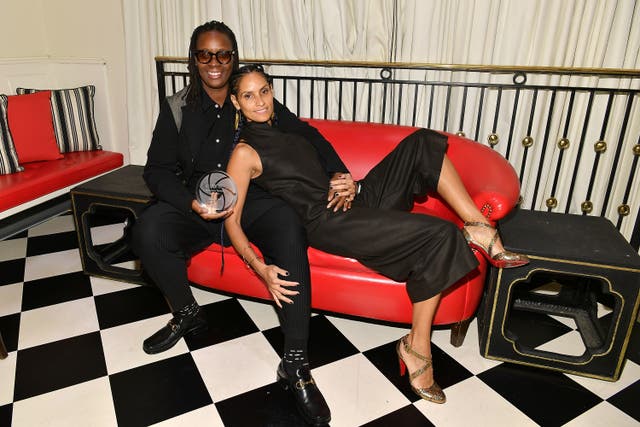 <p>Internationally renowned artist Mickalene Thomas (left) is being hauled into court by former fiancée Racquel Chevremont (right), who claims her ex shorted her out of millions during their decade-long relationship.</p>