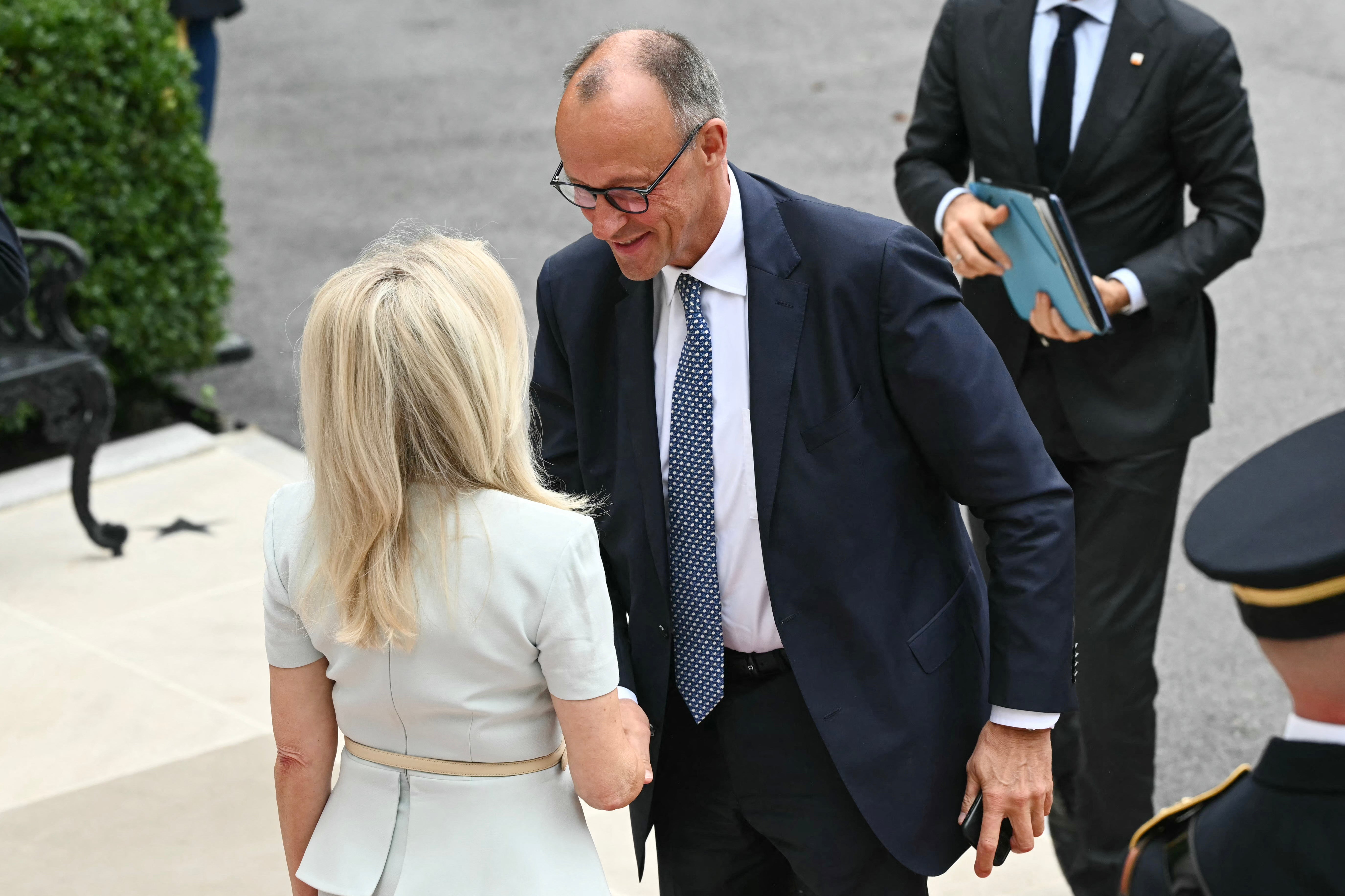 German Chancellor Friedrich Merz arrives at the White House