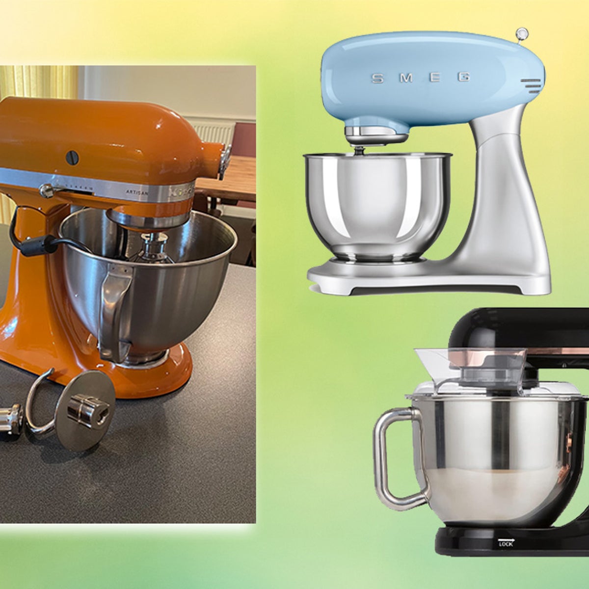KICHOT Voedselmixer, 10 P Speed 1300W Tilt-Head Stand Mixer voor Bakken, Elektrische deegmixer met deeghaak, garde, klopper, 4,5L kom met handvat, spatbescherming - vaatwasmachinebestendig (zwart