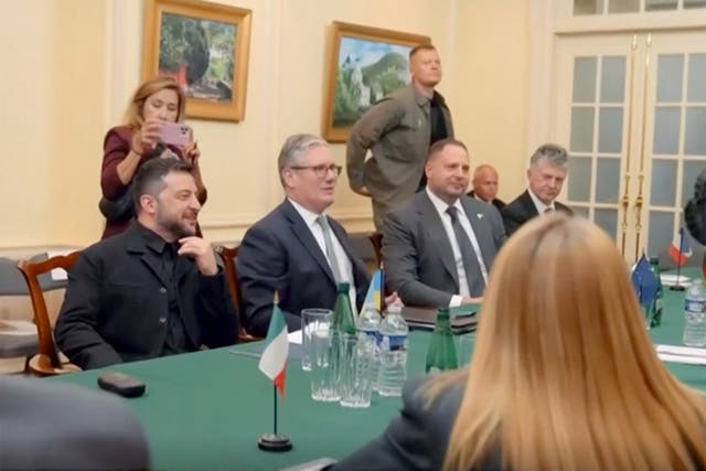 <p>Starmer chaired a Ukraine security guarantee meeting on Tuesday</p>