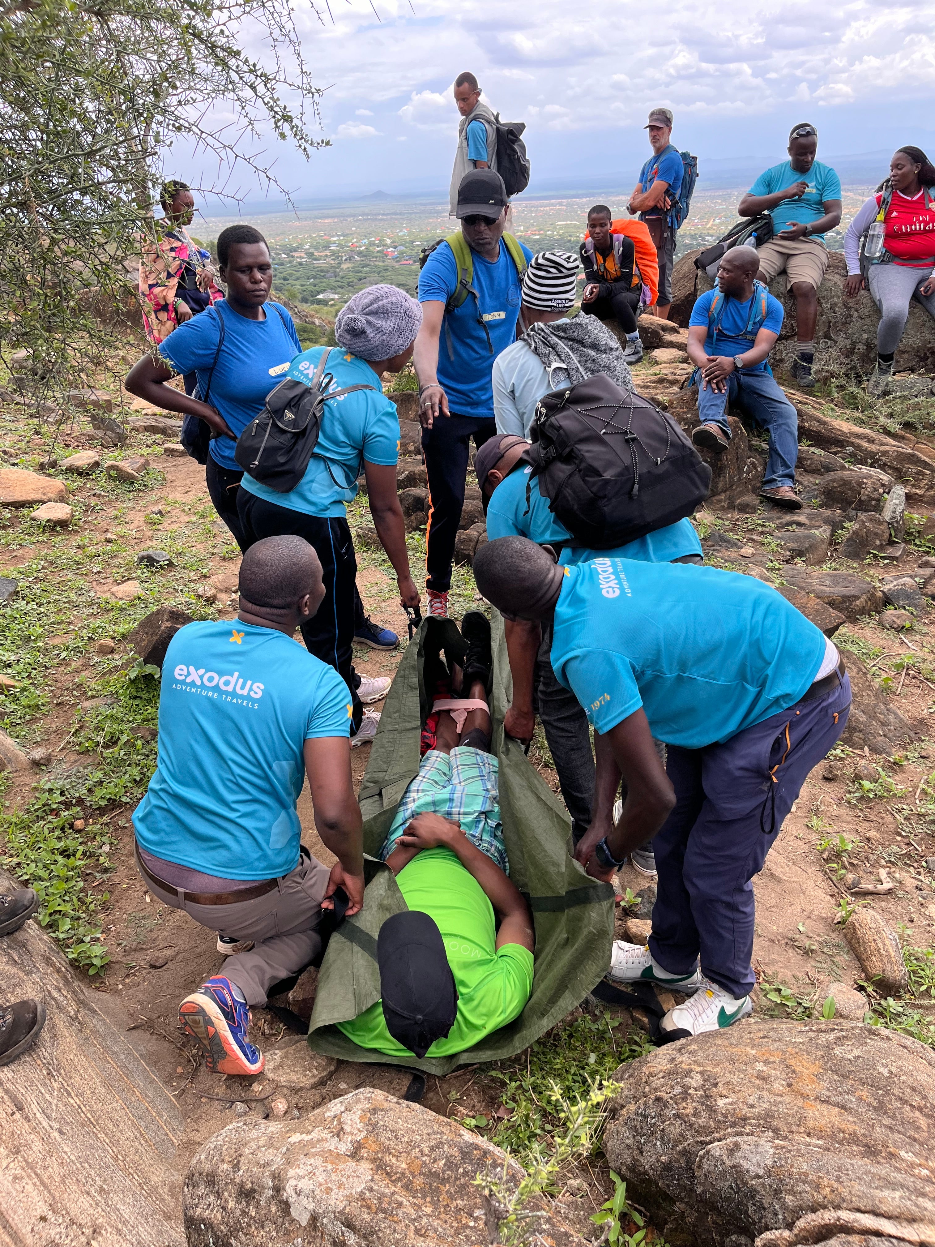 Mountain evacuation practice at the 2024 ROB 'Becoming Even Better' programme