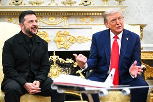 Zelensky gets even with MTG’s boyfriend over suit jibe