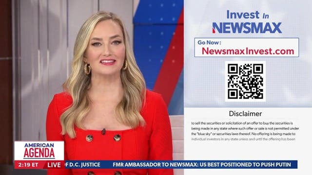 <p>Newsmax anchor Katrina Szish reads off the network's defiant statement about its $67 million settlement with Dominion, which includes Newsmax urging businesses to leave Delaware over ‘free speech’ </p>