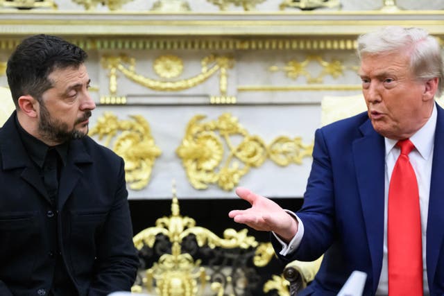 <p>US President Trump hosted Ukraine President Volodymyr Zelensky at the White House on August 18 for a series of meetings on brokering an end to Russia’s war, with European leaders putting pressure on the administration to facilitate Putin’s cooperation</p>