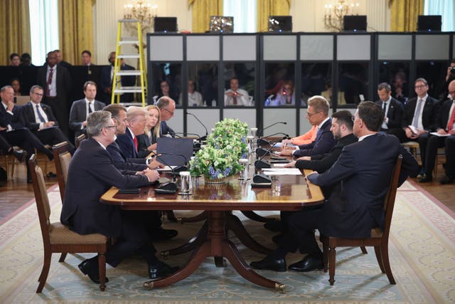 Trump and Zelensky met with other world leaders in White House as ...