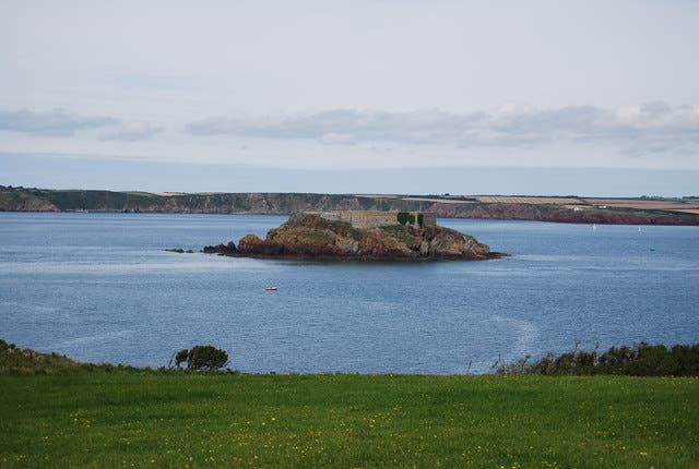 <p>Thorne Island, off the Welsh coast, is on the market for offers in excess of £3 million</p>