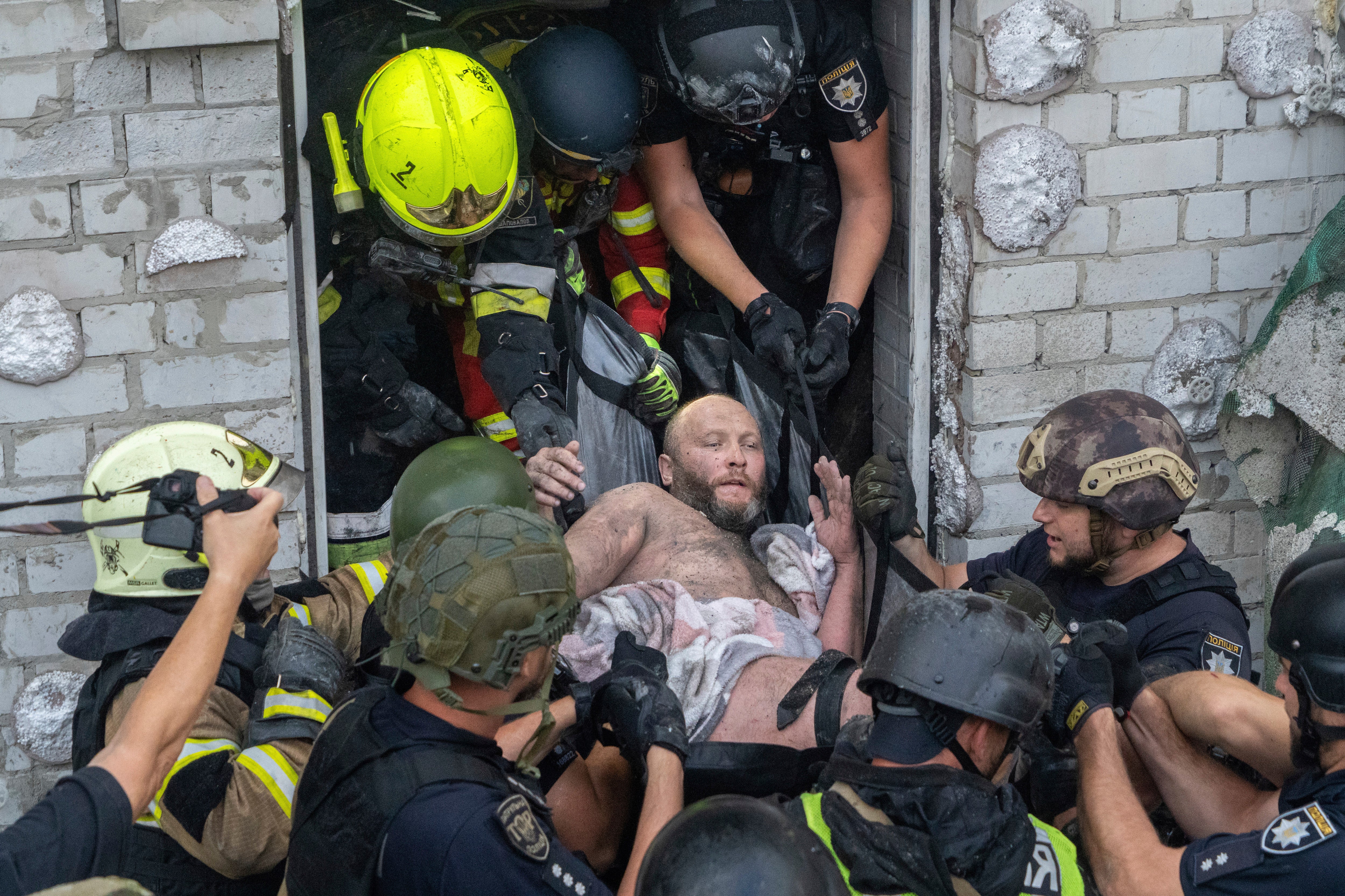 At least four people were killed, Ukrainian authorities said