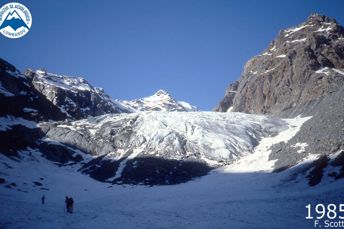Italy's Ventina glacier has melted so much geologists now can only monitor it remotely