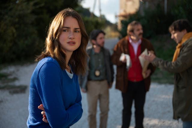 <p>Grace Van Patten interpreta a Amanda Knox en la nueva dramatización de Disney</p>