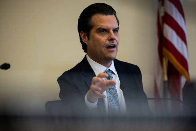 <p>Matt Gaetz suggested on Monday night that Russia be offered NATO membership</p>