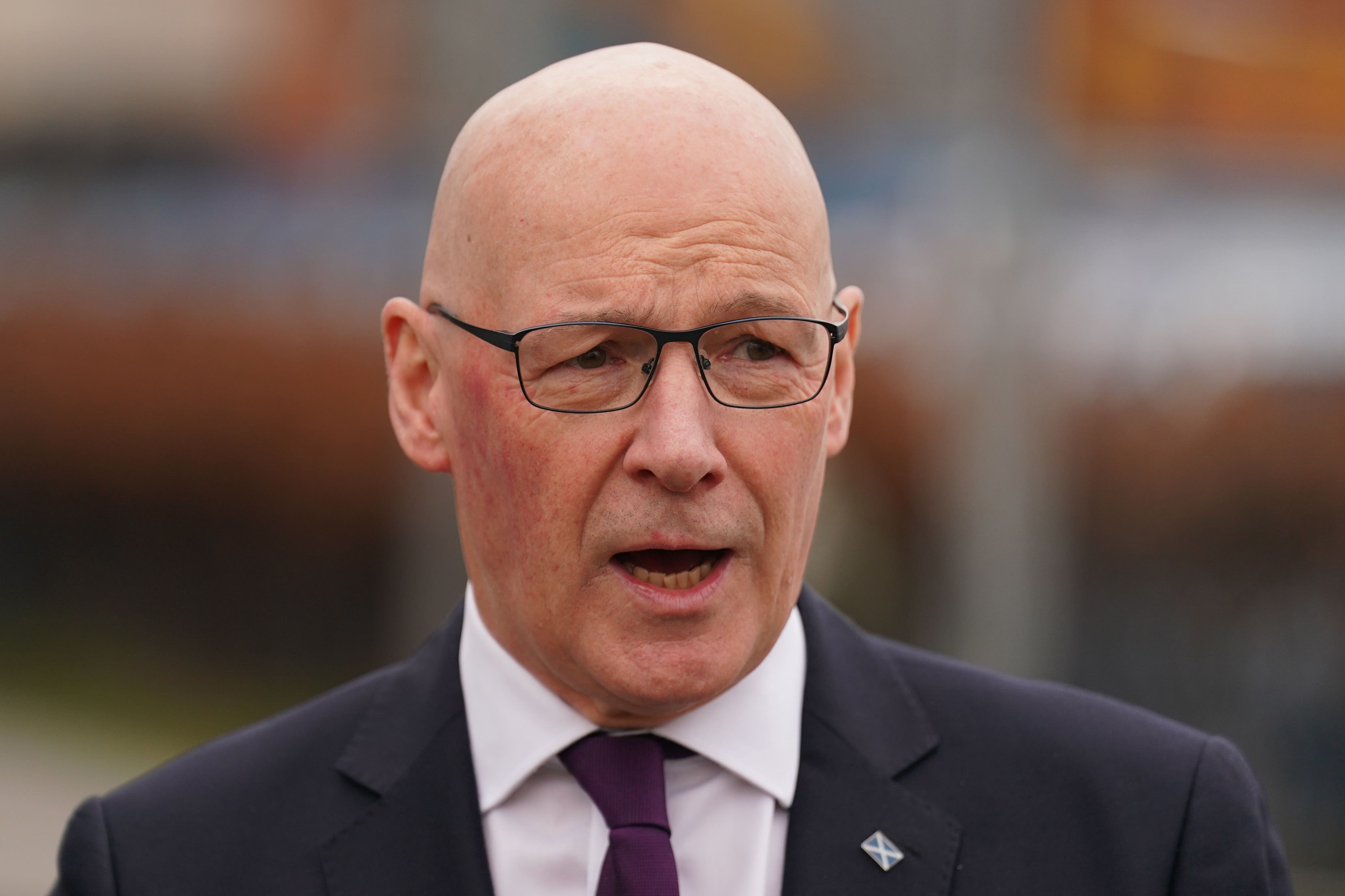 John Swinney has said an SNP majority at the next election could make a second referendum a ‘reality’ (Andrew Milligan/PA)