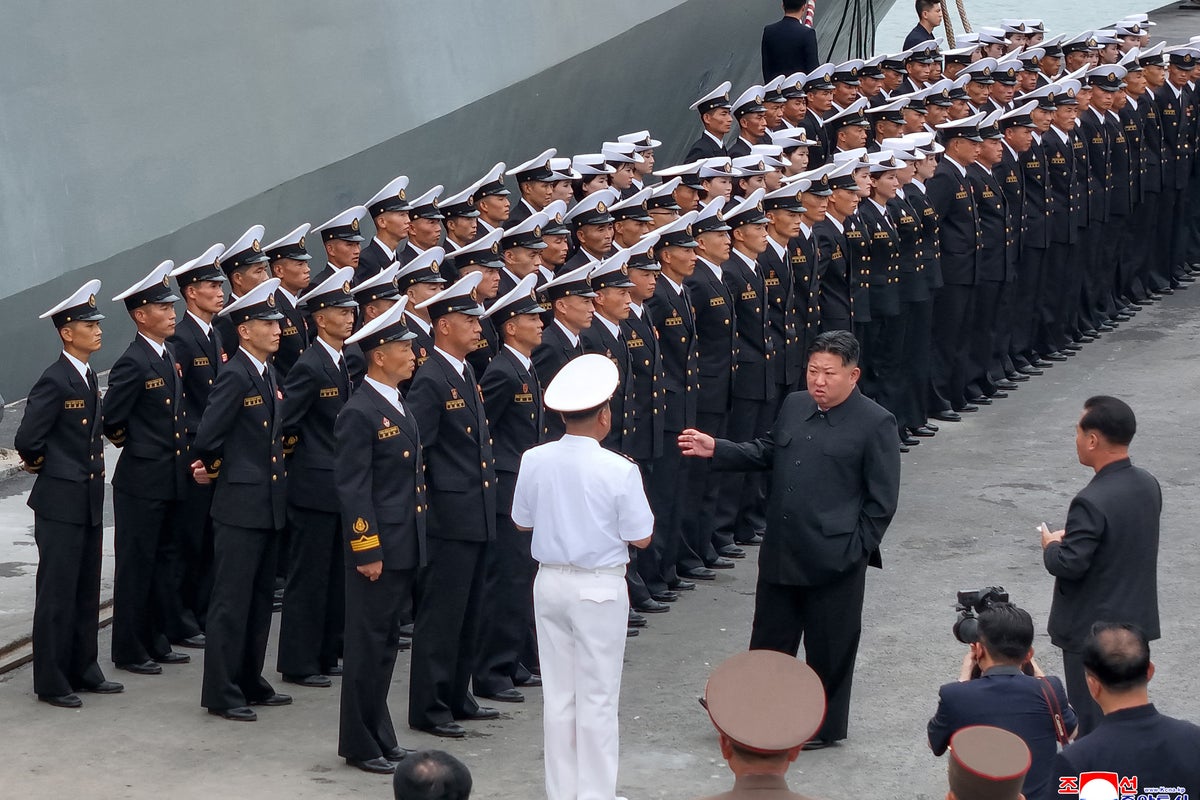 Kim Jong Un rants about ‘hostile’ US-South Korea exercises while inspecting North Korea’s largest warship
