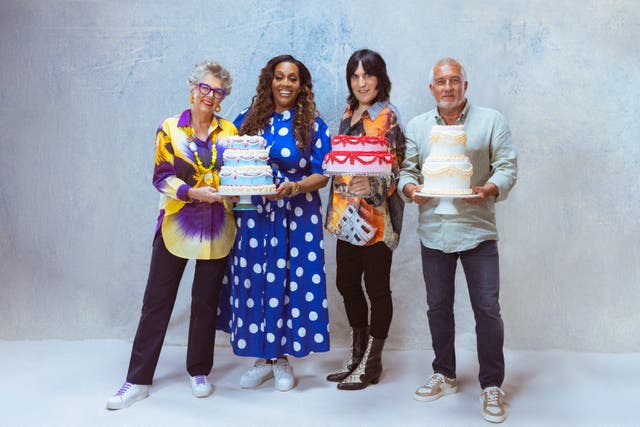 <p>The Great British Bake Off presenters Alison Hammond and Noel Fielding, and judges Prue Leith and Paul Hollywood </p>
