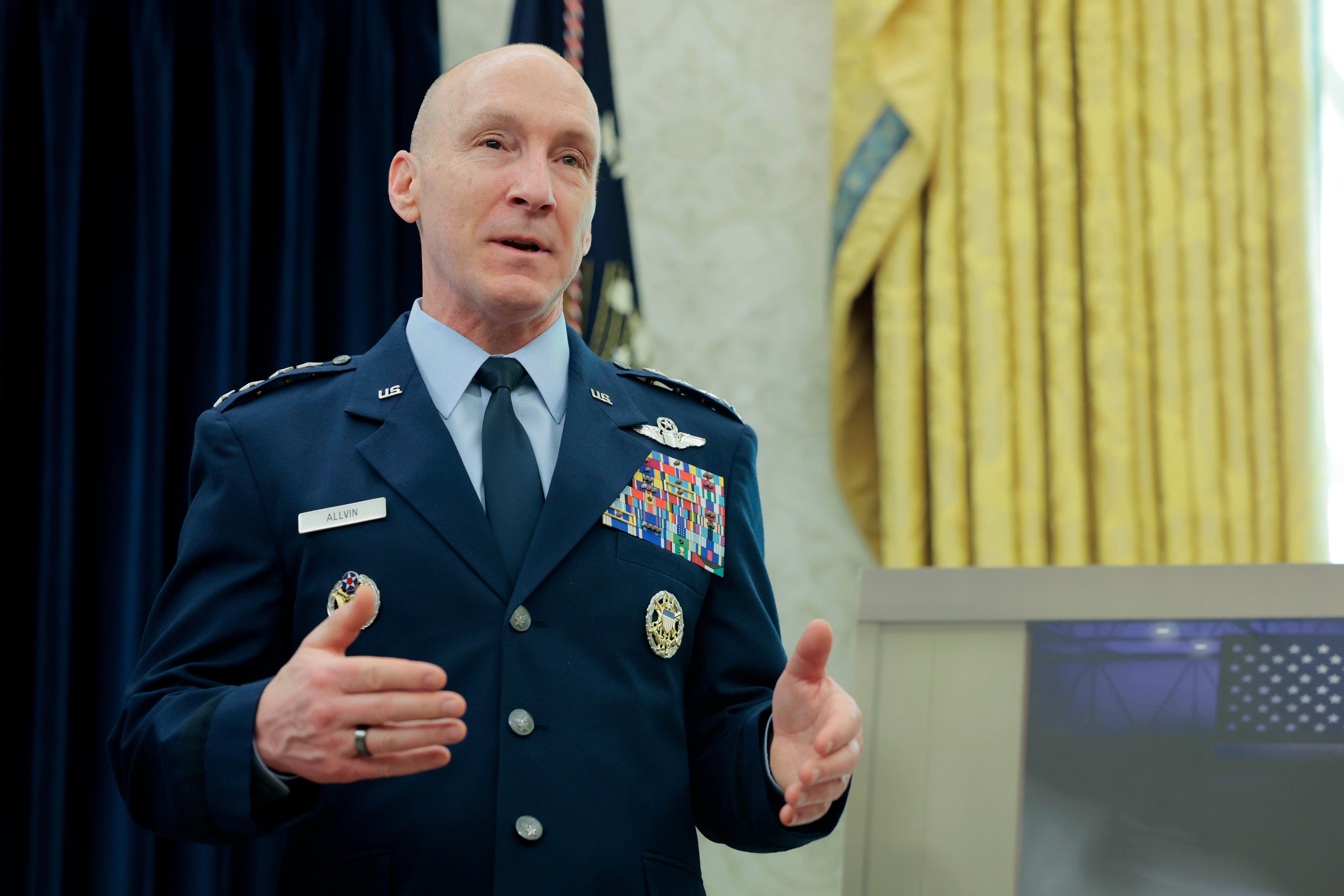 Former Air Force chief of staff Gen. David Allvin was persuaded to take retirement two years early (Getty)