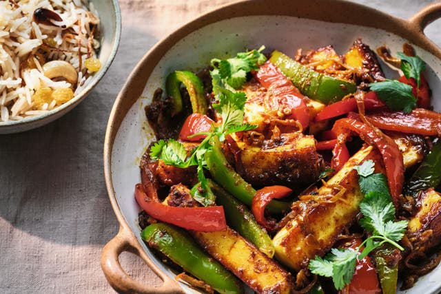 <p>Paneer, peppers and spice – a simple stir-fry that proves weeknight cooking doesn’t need to be boring</p>