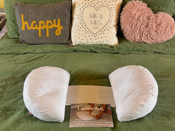 indybest best pregnancy pillows review Putnams back & bump pillow with british organic wool filling