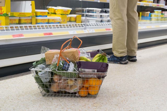 Prices accelerated for a range of household groceries last month, helping push up the cost of living (Alamy/PA)