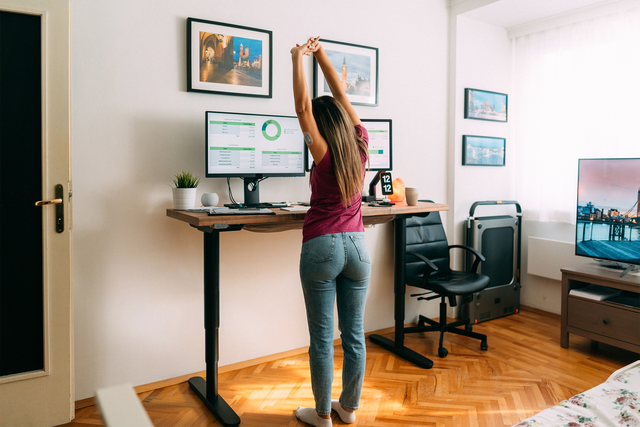 <p>The work from home trend saw massive interests in desks that can be raised and lowered at the push of a button</p>