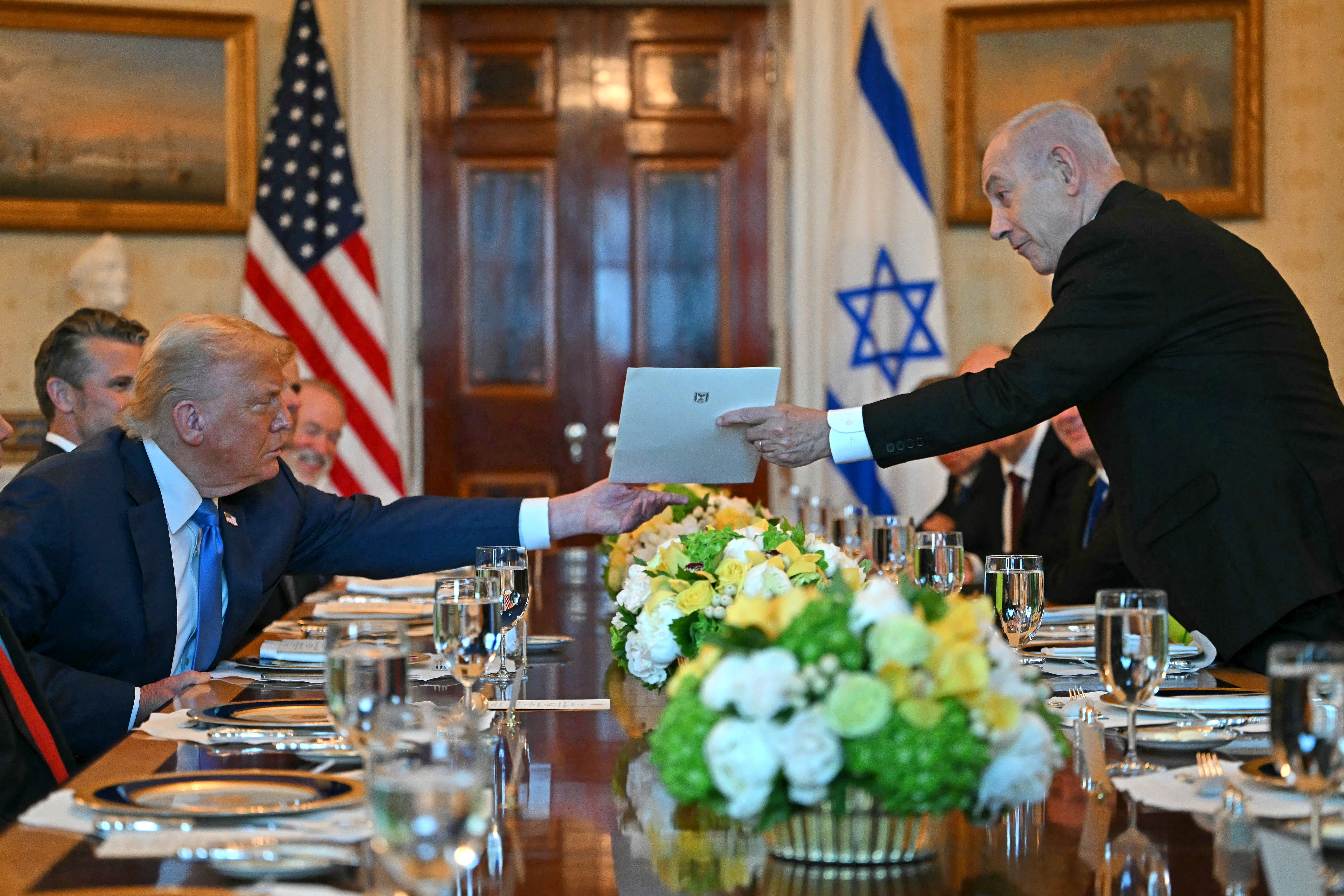 President Donald Trump referred to both himself and Israeli Prime Minister Benjamin Netanyahu as ‘war heroes’ during a recent interview and sparked immediate backlash.