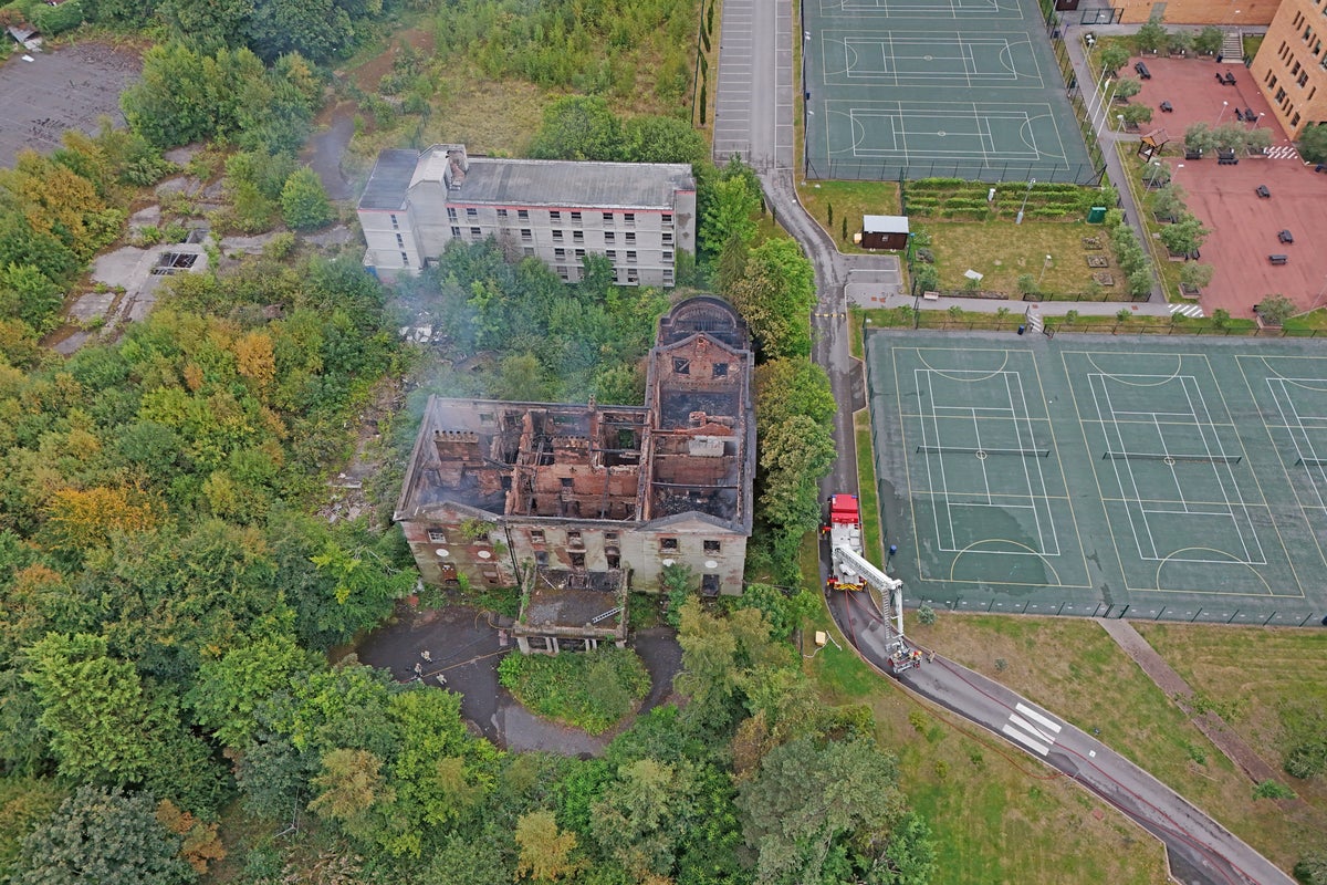 Arrest made after abandoned manor house gutted in blaze