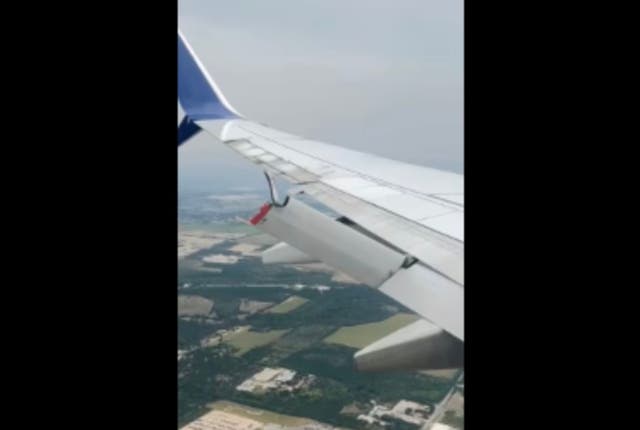 <p>Part of a Boeing 737’s wing broke off while a Delta Air Lines flight was moving hundreds of miles an hour before landing in Texas on Tuesday</p>
