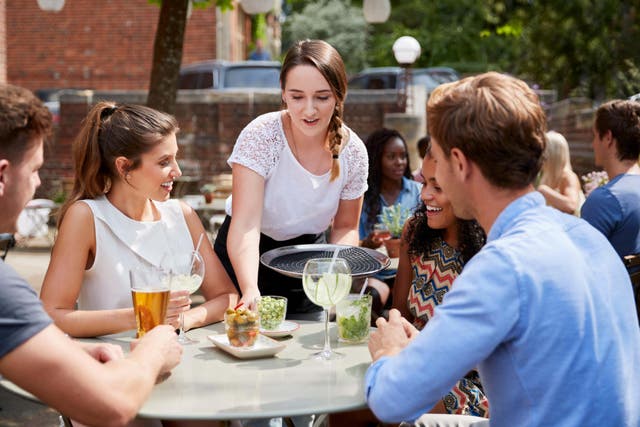 The UK’s services sector has led a rebound for business activity (PA)