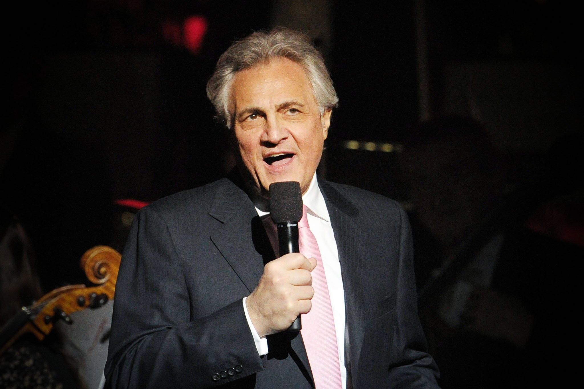 Presenter John Suchet during the Classic FM Live concert at the Wales Millennium Centre, Cardiff, in 2013