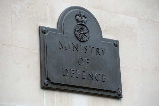 The Ministry of Defence said it takes data security ‘extremely seriously’ (Kirsty O’Connor/PA)