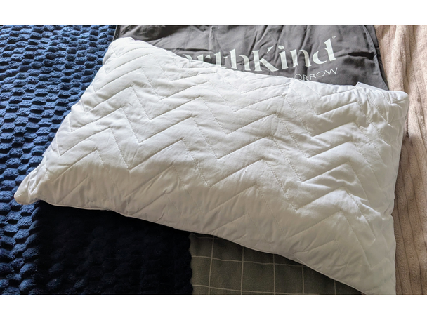 indybest best pillow review EarthKind sustainable feather and down support pillow
