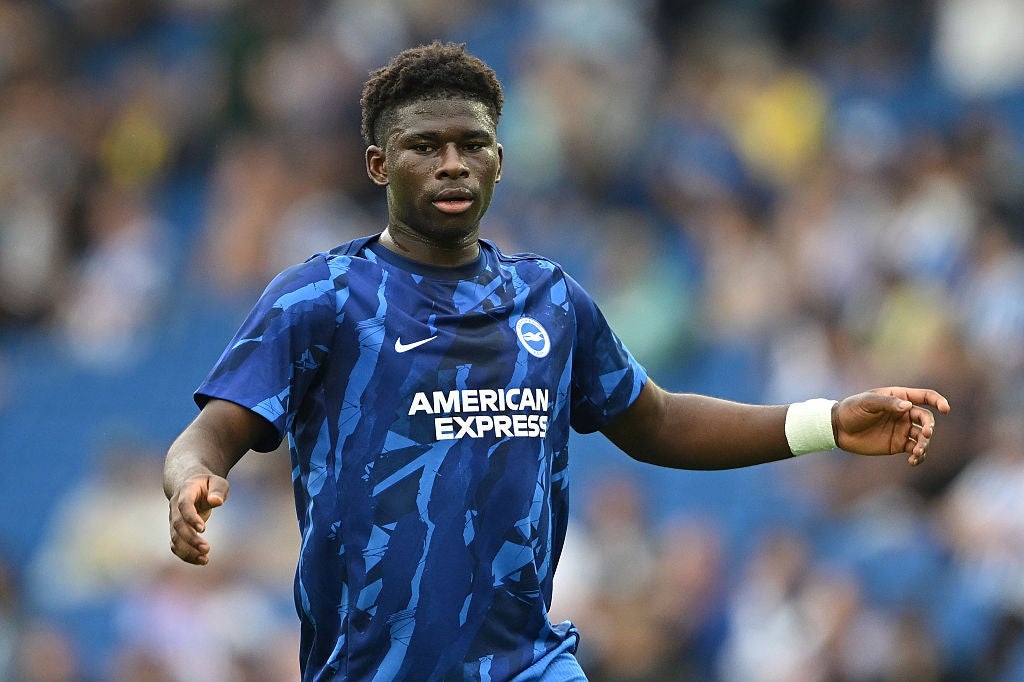 Baleba featured for the Seagulls in their opening game of the season against Fulham