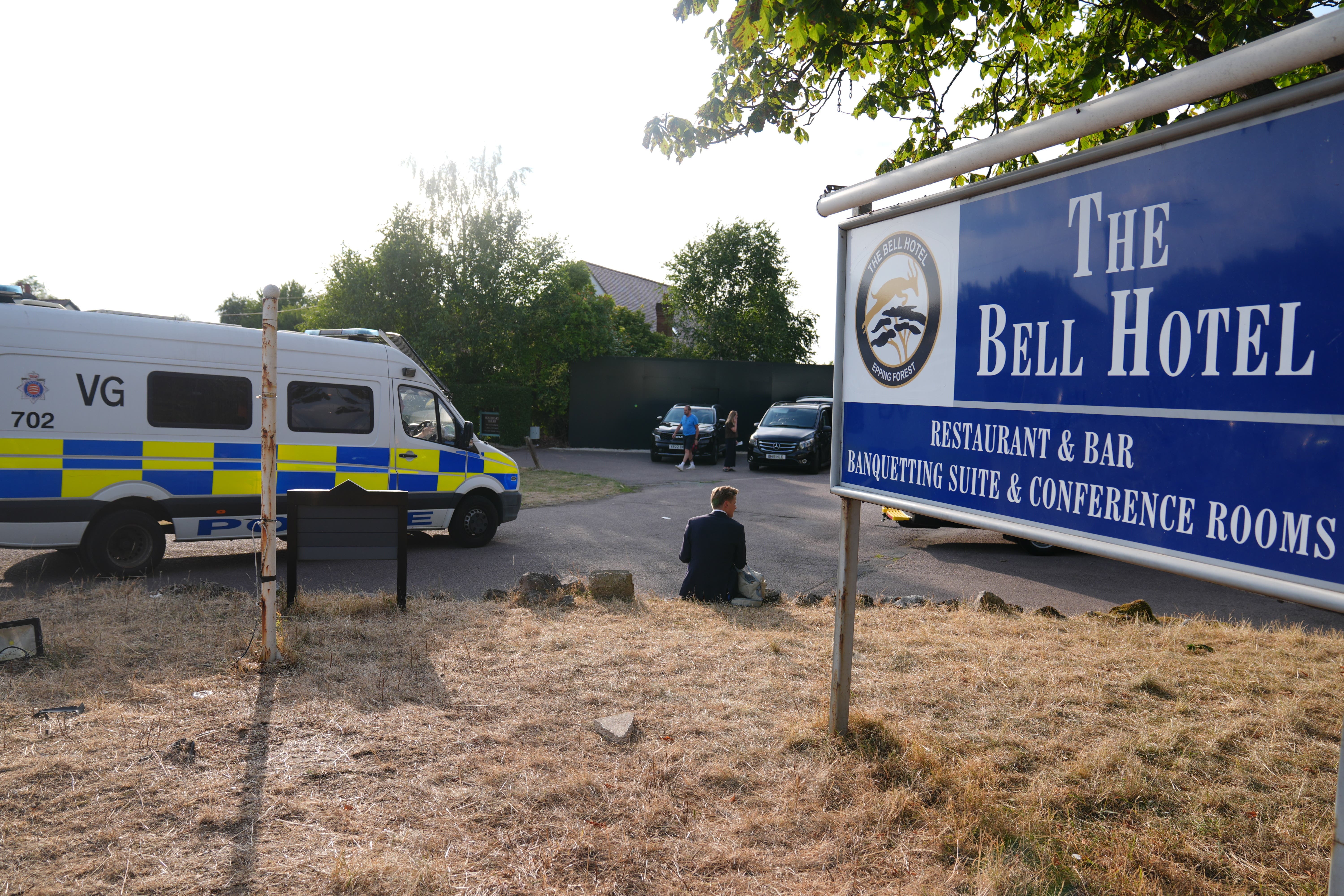 The Bell Hotel in Epping, Essex, has been at the centre of protests amid asylum seekers being housed there (Ben Whitley/PA)