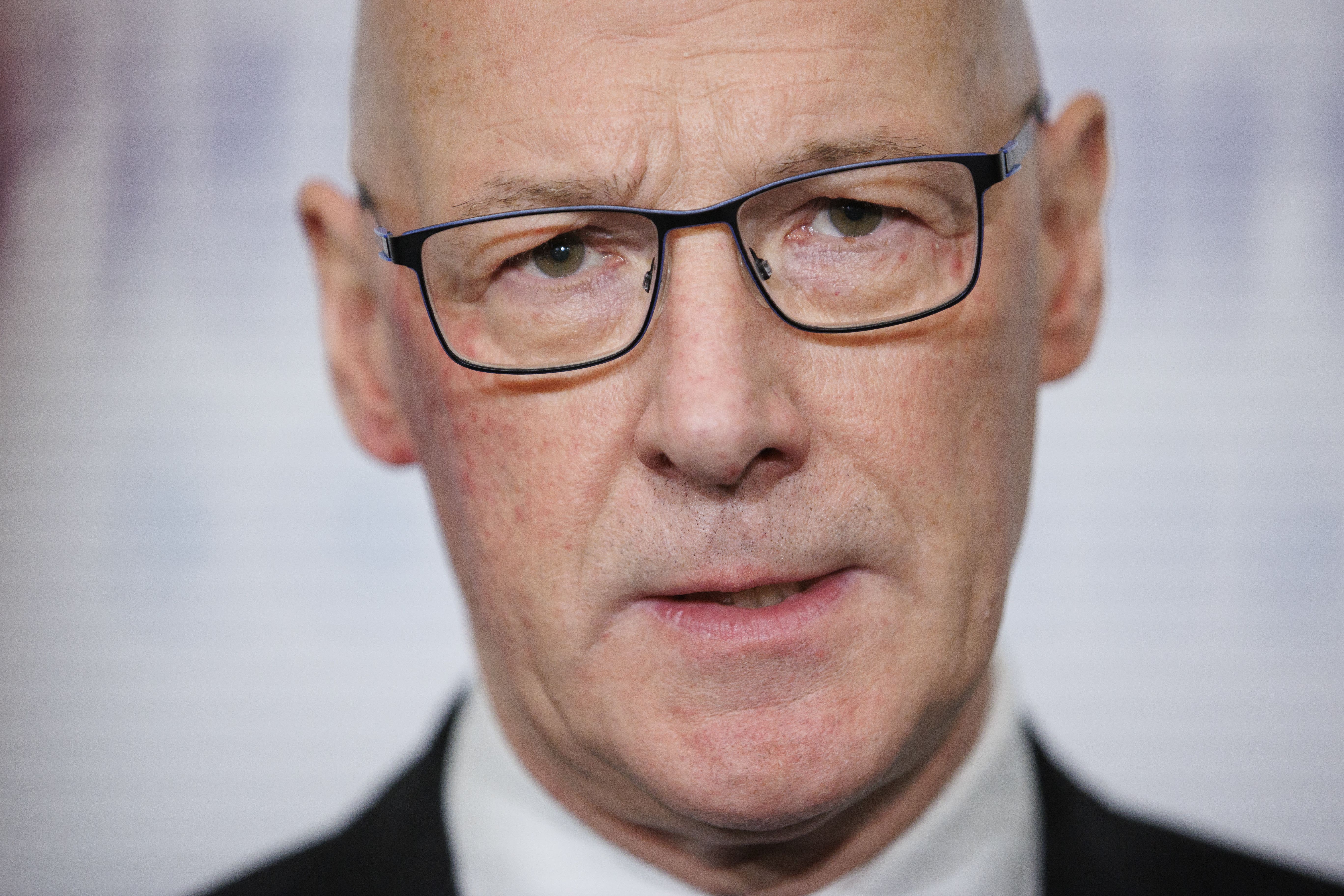 Scottish First Minister John Swinney condemned Israel’s ‘outrageous and unacceptable escalation’ in Gaza (Liam McBurney/PA)