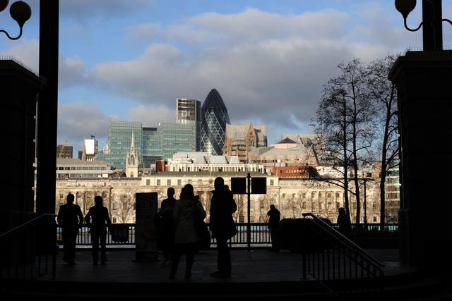 The FTSE 100 closed above 9,300 for the first time on Thursday, outperforming European peers and taking heart from better-than-hoped borrowing and economic activity data (Ian Nicholson/PA)