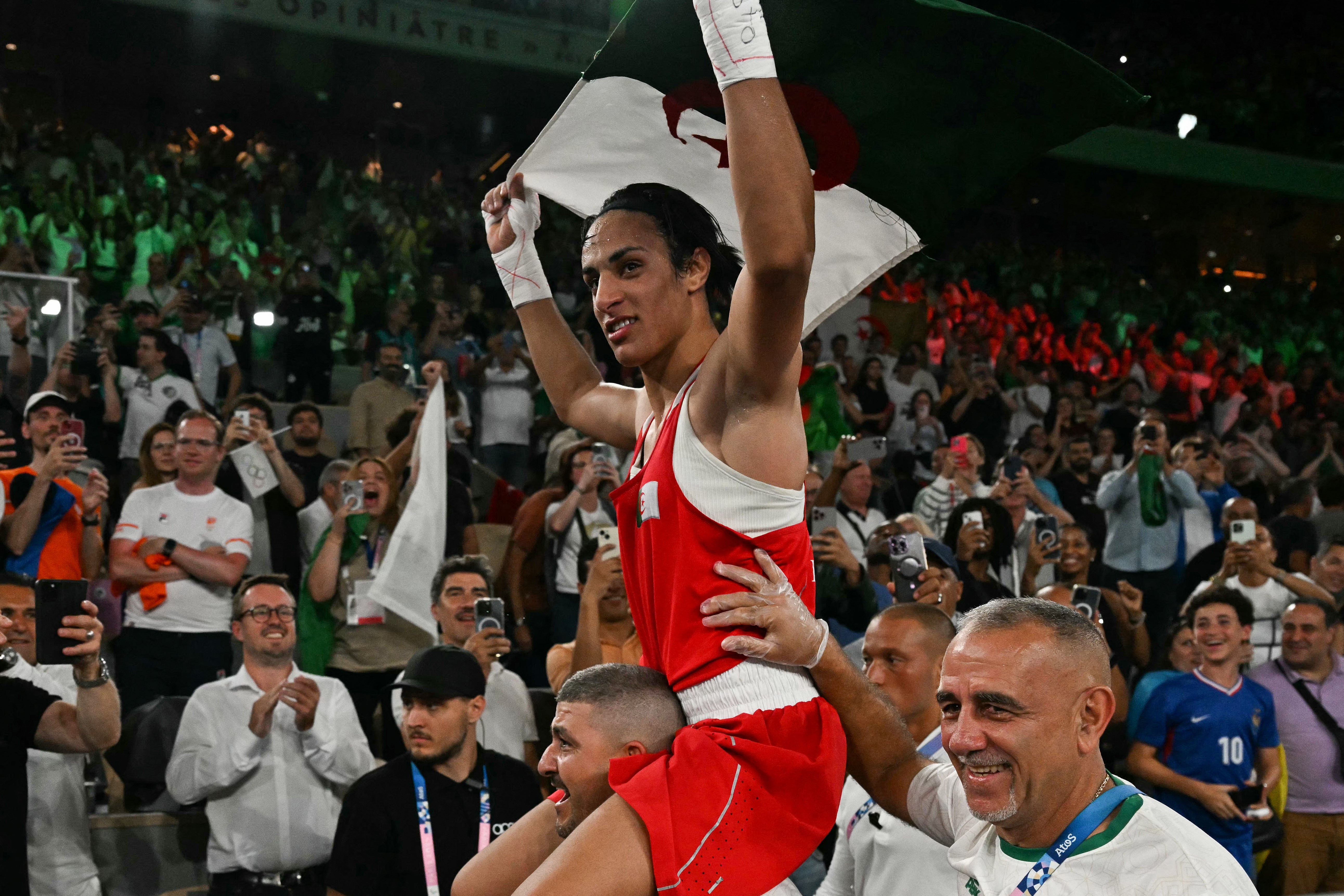 Imane Khelif won gold in the women's 66kg boxing event at the Paris Olympics