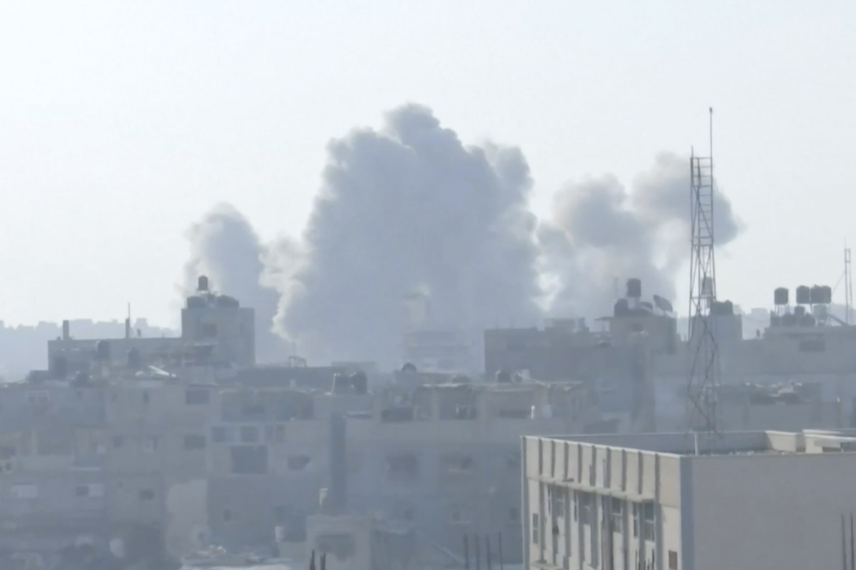 Huge explosion in Gaza as Israeli military launch next stage of ground offensive