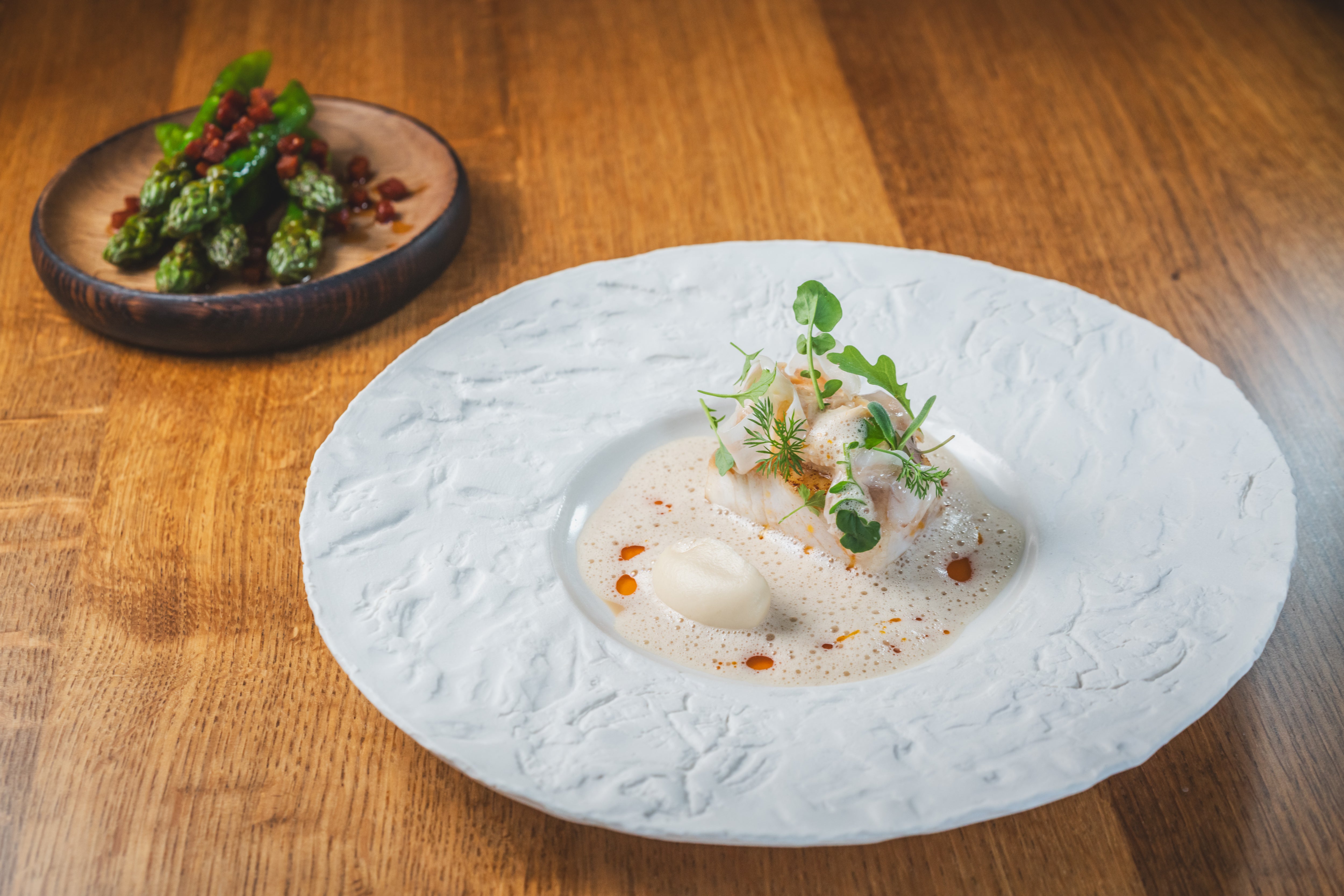 Restaurant-level flavours made (just about) doable at home – crab, hake and chorizo make a serious trio