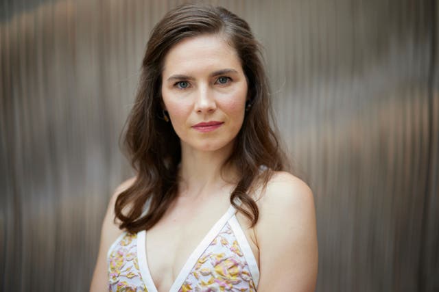 <p>Amanda Knox served four years in prison after being convicted of Meredith Kercher’s murer</p>