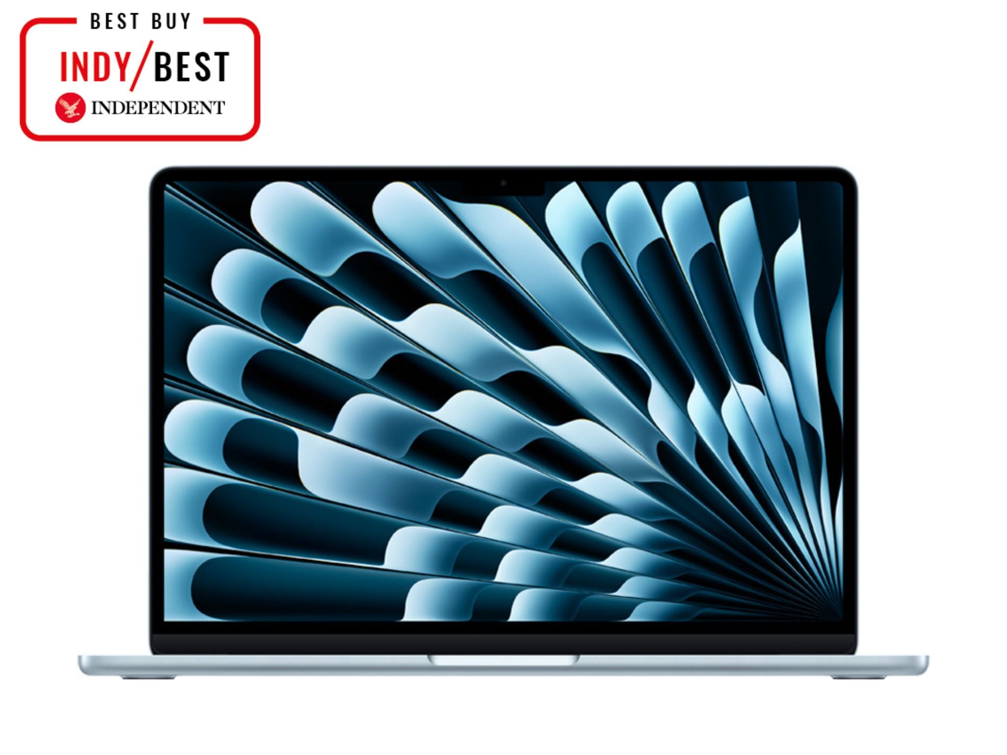 apple macbook air M4 with the IndyBest Best Buy badge
