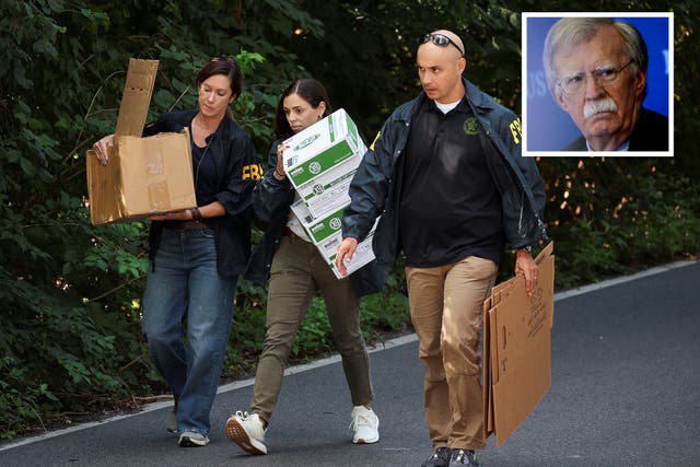 <p>The DOJ has revealed items taken from the home of John Bolton, President Donald Trump's former national security advisor,  during a recent FBI raid, including folders labeled 'Trump I-IV'</p>