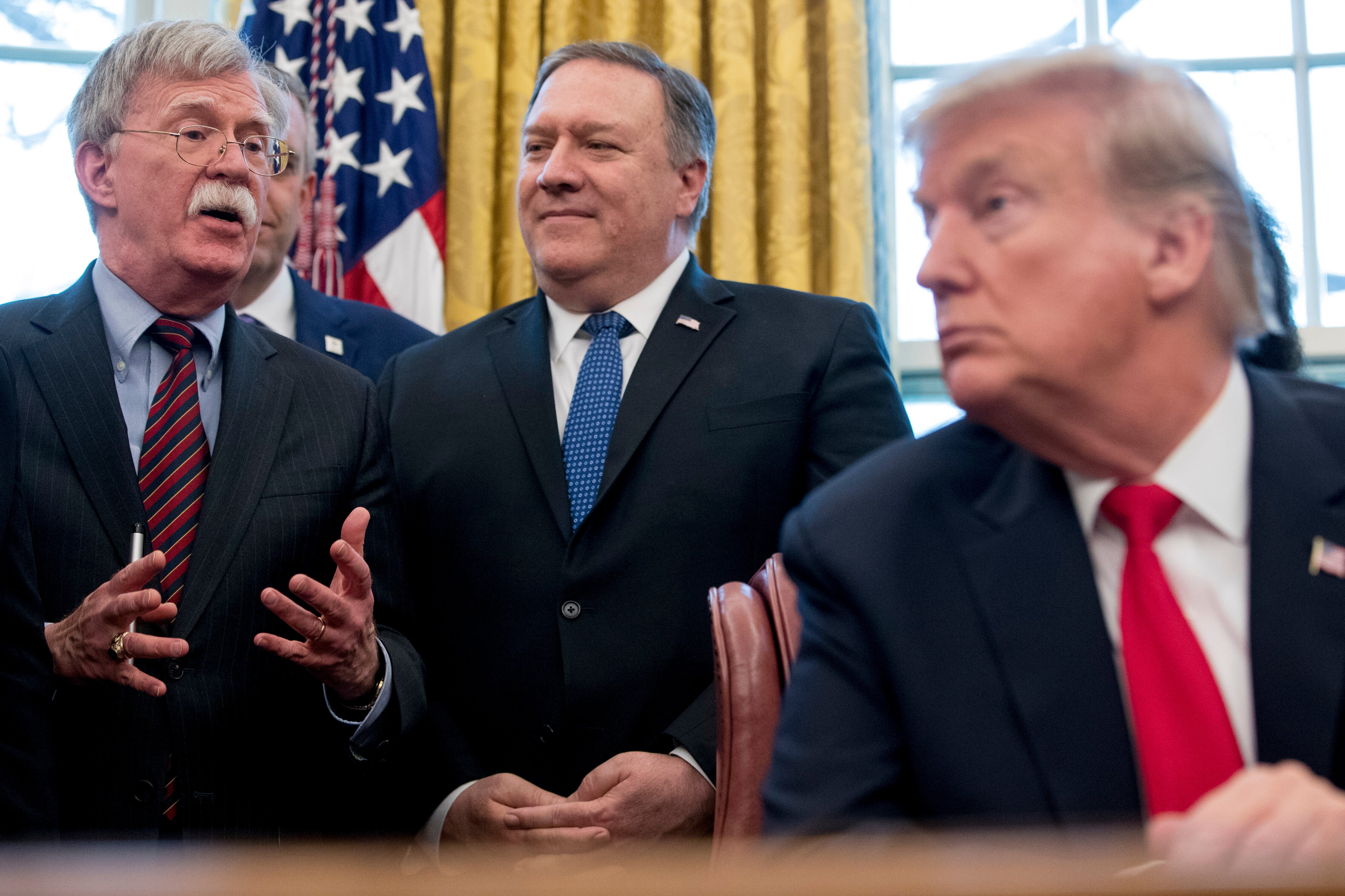 Bolton served as the president’s national security adviser during Trump’s first term until 2019, when Trump said he ‘disagreed strongly with many of his suggestions’