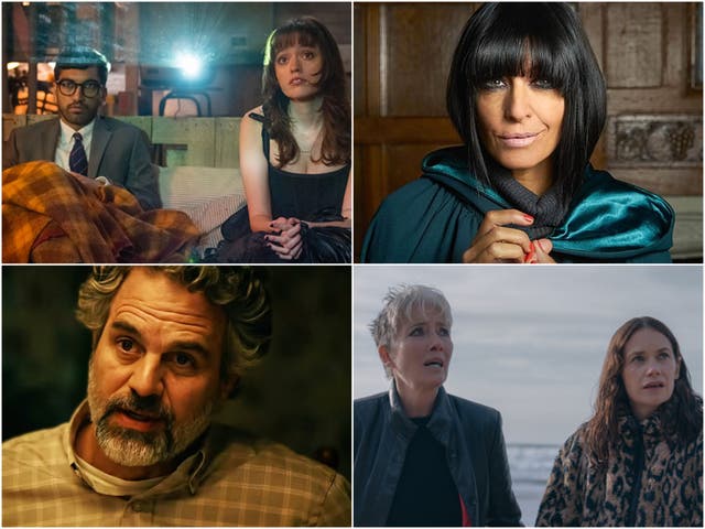 <p>Clockwise from top left: ‘Film Club’, ‘Celebrity Traitors’, ‘Task’ and ‘Down Cemetery Road’</p>