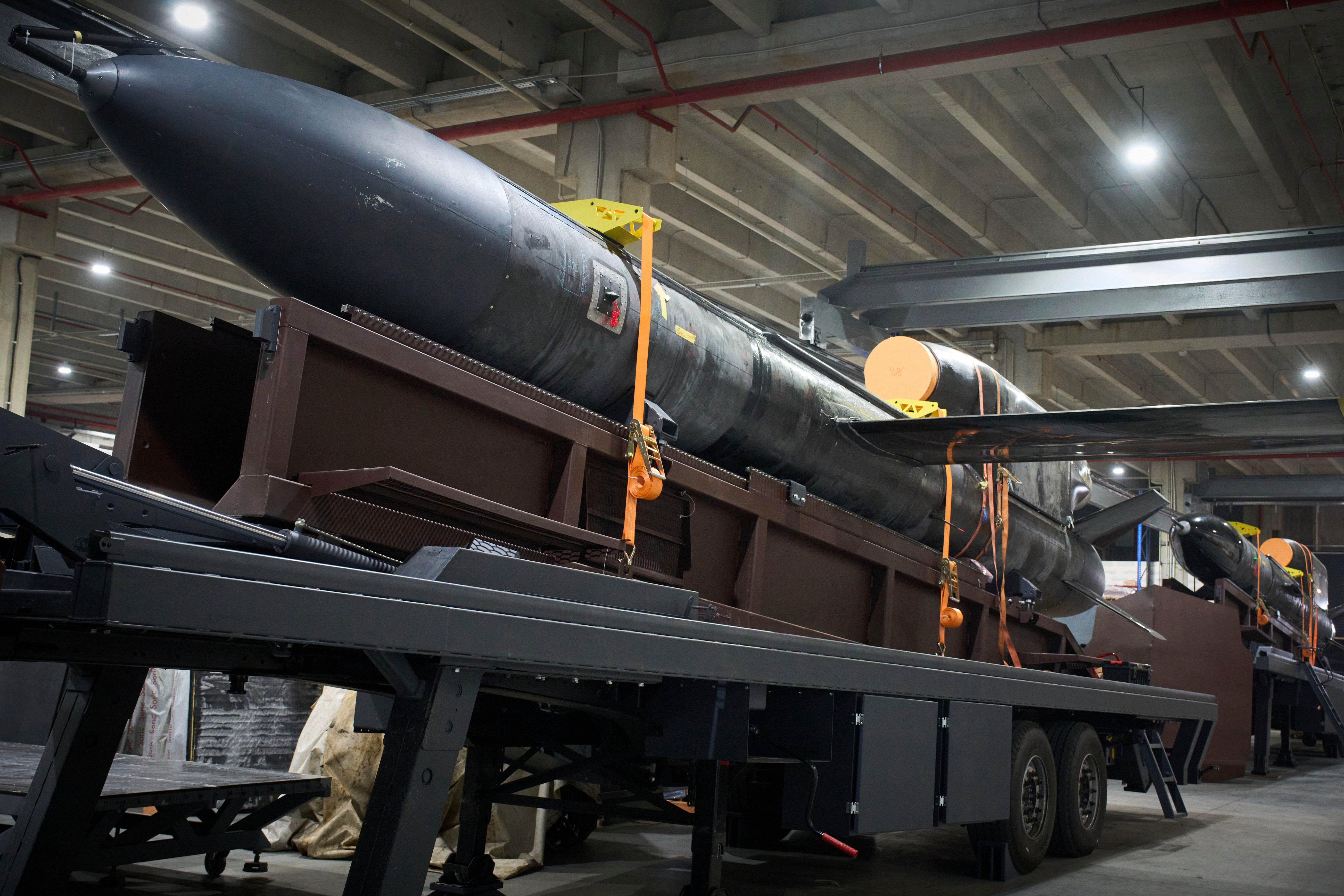 The missile can carry a warhead weighing more than one ton