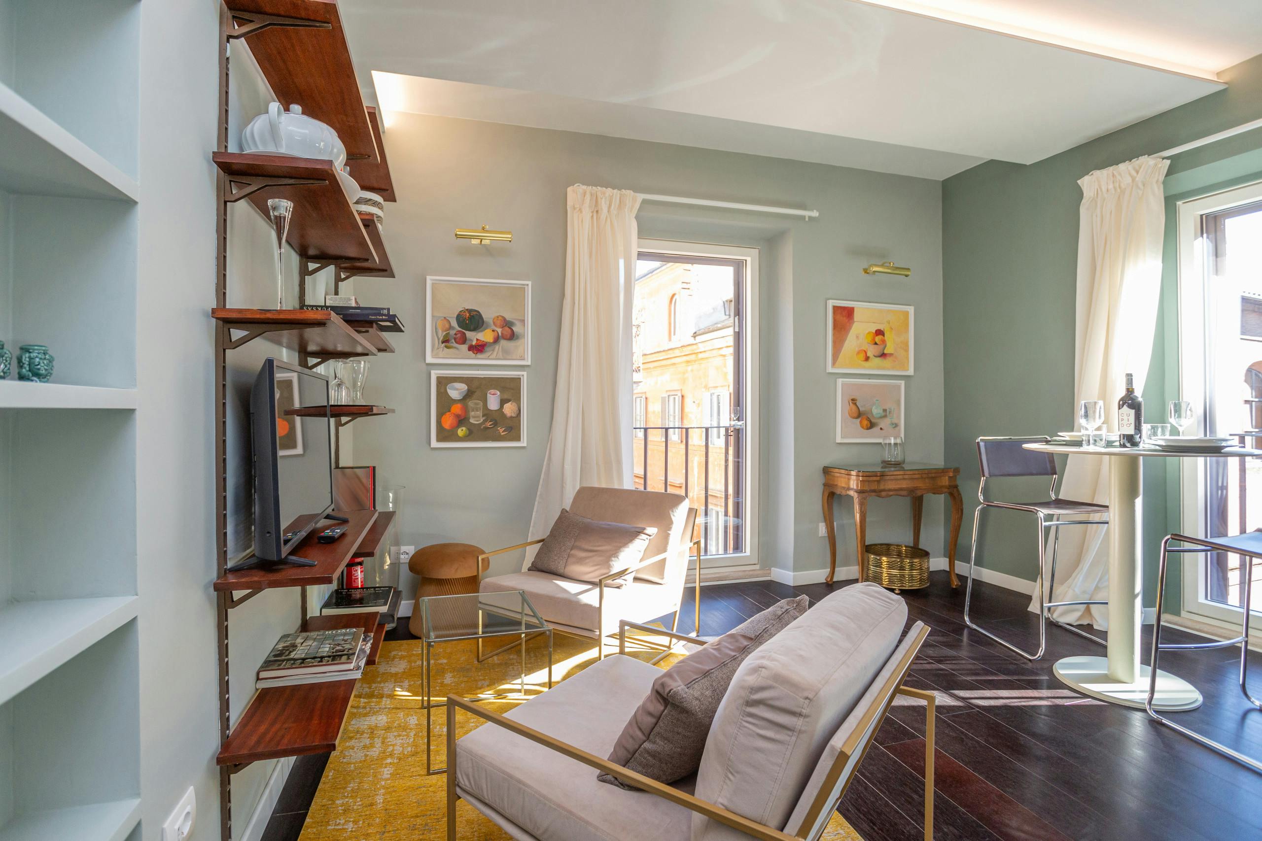 This artsy flat is steps away from the best of Rome