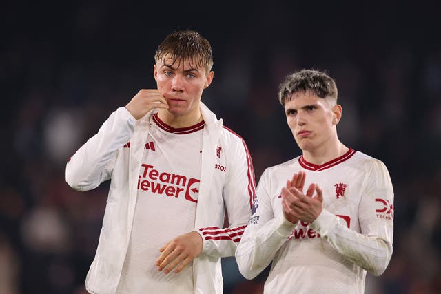 <p>Rasmus Hojlund and Alejandro Garnacho are two of the players currently in Man United’s ‘bomb squad’</p>