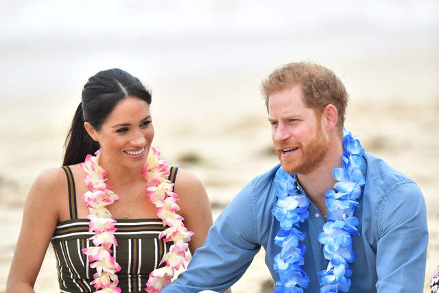 <p>The Duke and Duchess of Sussex</p>